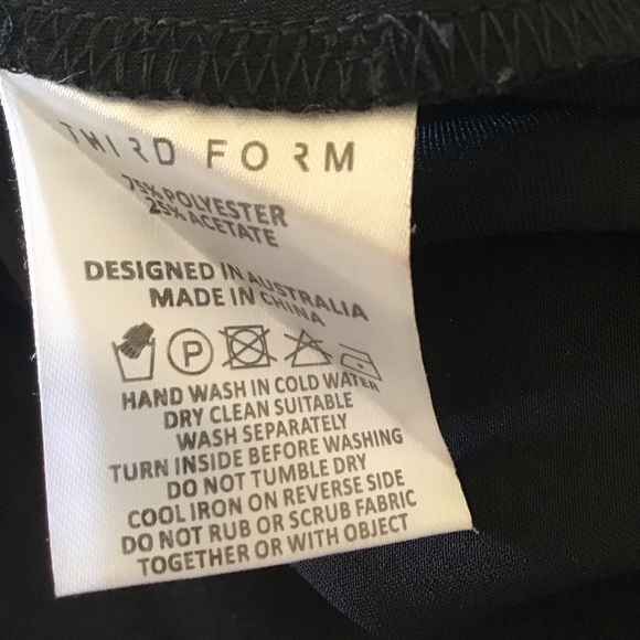 Third Form Elegant Black Satin Sleeveless bias midi Dress Australia Sz 8 - Picture 7 of 7